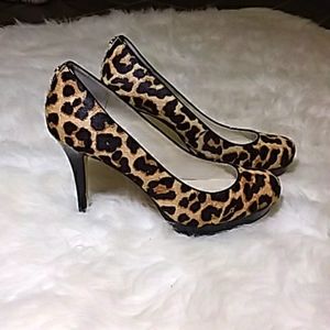 EUC Michael Kors animal print heels